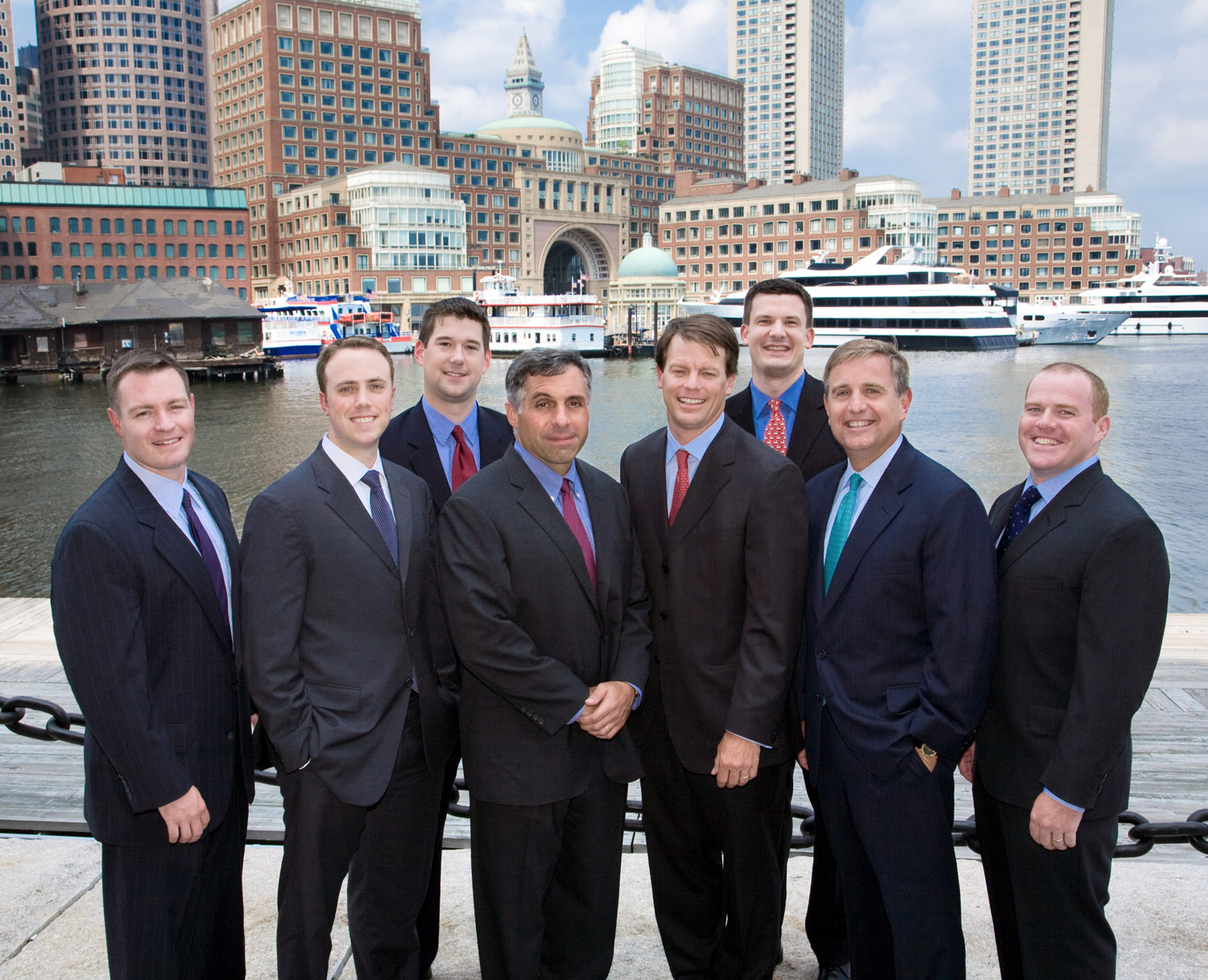 management team on Boston's waterfront