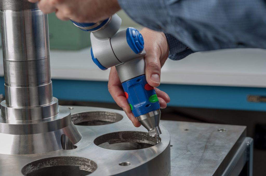 industrial photo of precision measuring tool in use