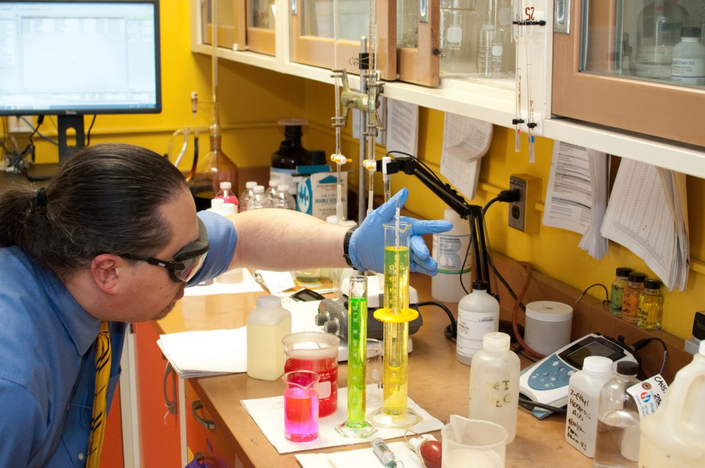 industrial photo in a chem lab