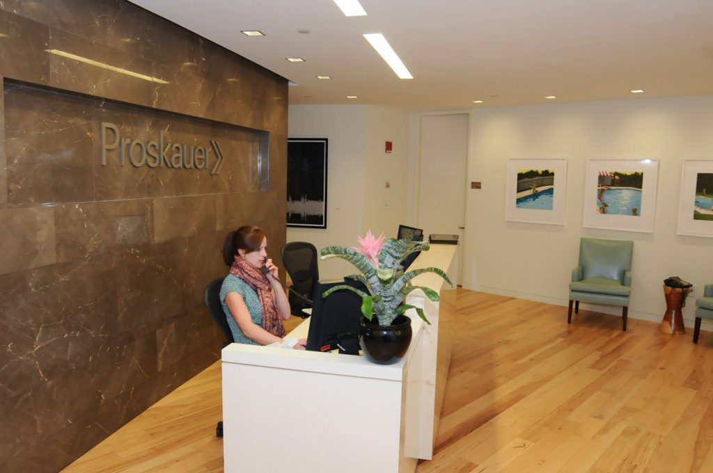 office reception desk