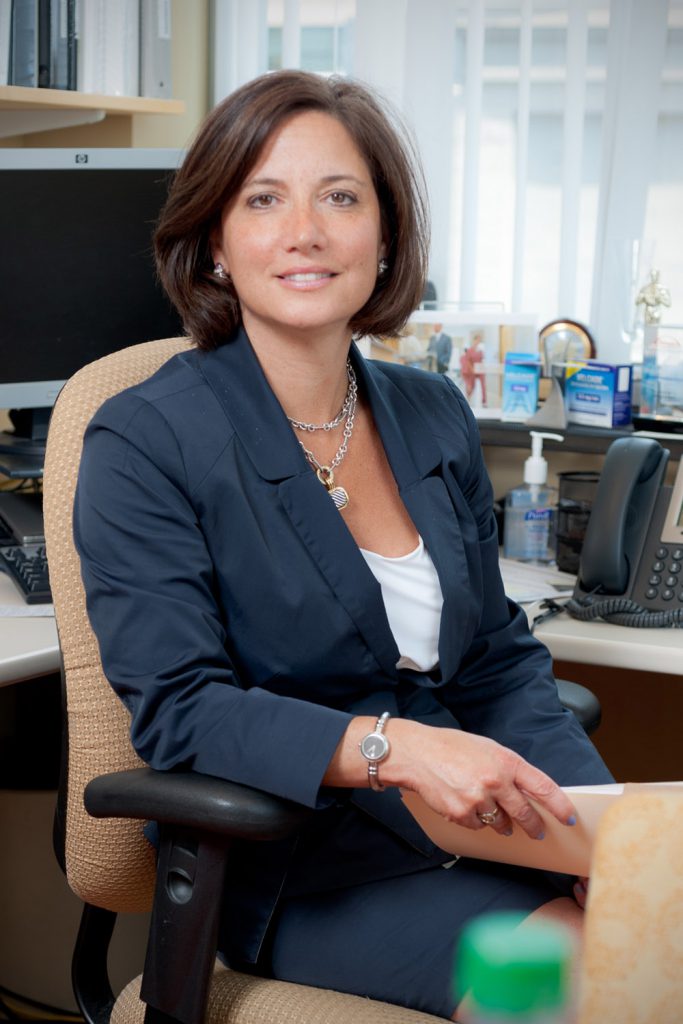 female executive at desk