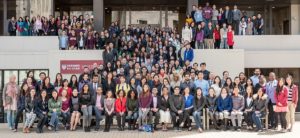 college group photographed outdoors
