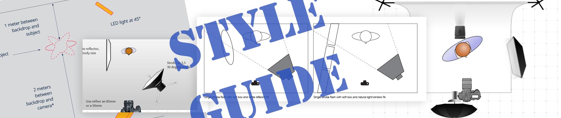 collage of lighting diagrams